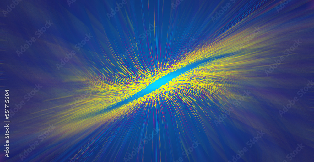 Poster color waveform dot line extension converges the background of internet technology big data