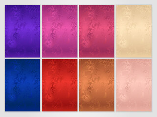 Elegant Colorful Marble Background Set with Luxury Texture