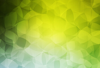 Light Green, Yellow vector abstract mosaic backdrop.