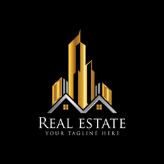 Fototapeta premium CONSTRUCTION HOUSE Unique abstract geometric logo design