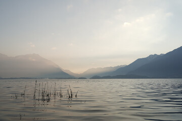 View of Como Lake. Domaso, Italy