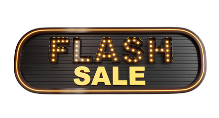 3d label flash sale with lights bulb