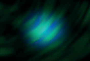 Dark Green vector colorful blur background.