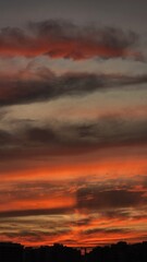 sunset in the sky