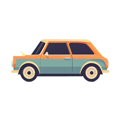 Modern flat design of Transport public transportable vehicle for transportation in city.