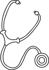 Hand Drawn Stethoscope illustration