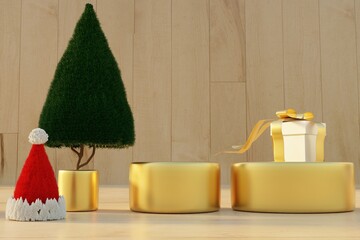 Happy New Year 2023 open gifts box gold number sign 2023 Merry Christmas Background. Xmas sale present Holiday decorative sky Holiday gift surprise Realistic