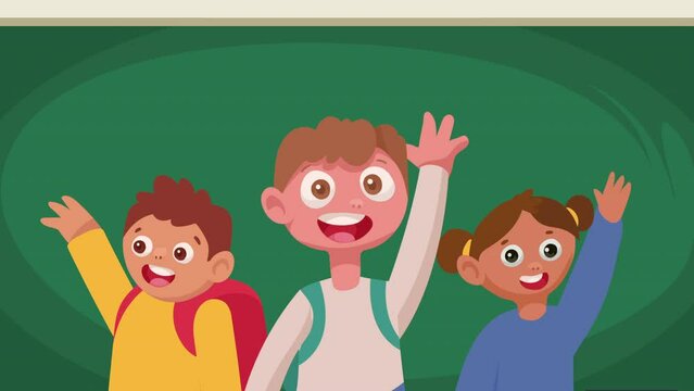 little students kids characters animation