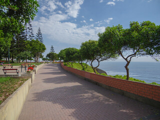 malecón Cisneros, Miraflores en Lima, Perú, Sudamérica