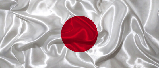 Japan country wavy flag design