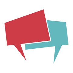 colorful speech bubble