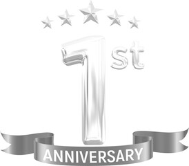 1st year anniversary silver 