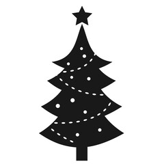 Christmas Tree Vector Design 