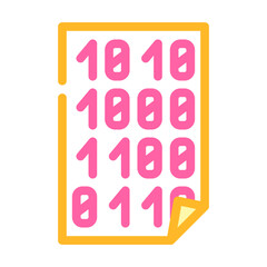 empty folder color icon vector. empty folder sign. isolated symbol illustration