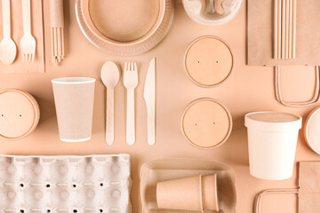 Food industry paper packaging - paper utensils, cups, plates, drinking straws, egg boxes, bamboo...