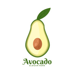 Avocado logo. avocado vector illustration