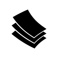 paper document vector icon in trendy flat design, paper sheet icon