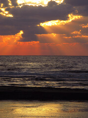 sunset sea