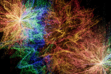 3d rendering different abstract picture