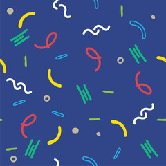 pattern with free hand art