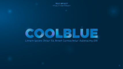 cool blue text effect