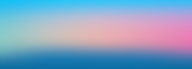 Obraz premium Pink blue gradient background blank. Horizontal banner or wallpaper tamplate. Copy space, place for text, text area. Bright illustration. Space metaverse web 3 technology texture