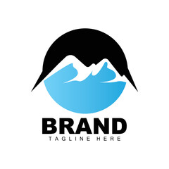 Mountain Logo, Vector Mountain Climbing, Adventure, Design For Climbing, Climbing Equipment, And Brand With Mountain Logo