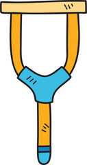 Hand Drawn crutches illustration
