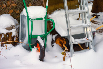 equipment storage in winter