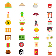 Chinese new year Flat icon which can easily modify or edit




