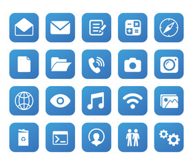 set of icons for ui and app