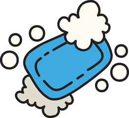 Hand Drawn bar soap illustration