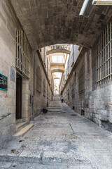 Small old streets in Jerusalem