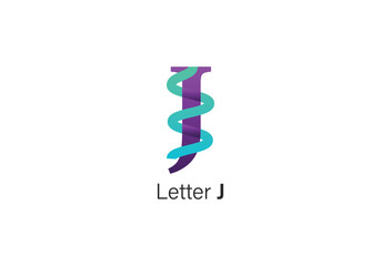 letter J vector logo design template for business