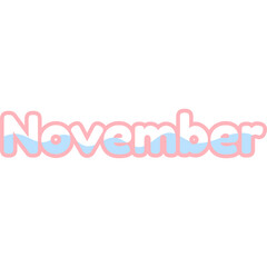 Month Text Illustration (12)