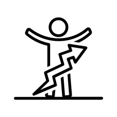 Black line icon for Development