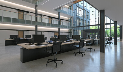 Modern office with open space