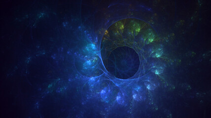 Obraz premium 3D rendering abstract circle light background