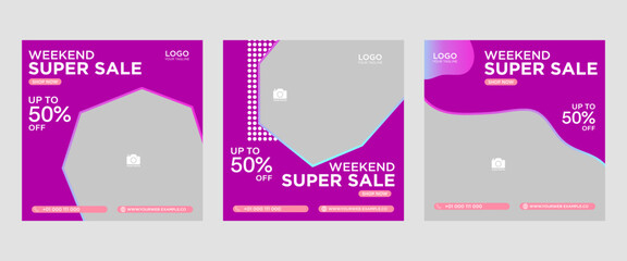 Super sale banner template design for web or social media