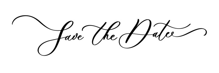 SAVE THE DATE LETTERING. WEDDING LETTERING. WEDDING TYPOGRAPHY PHRASE.