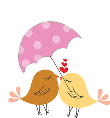Bird of love art