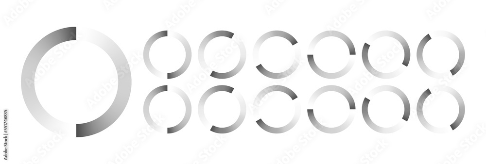 Fototapete circular loading buffering icons vector video ready for animation gif all keyframes frames bufring c
