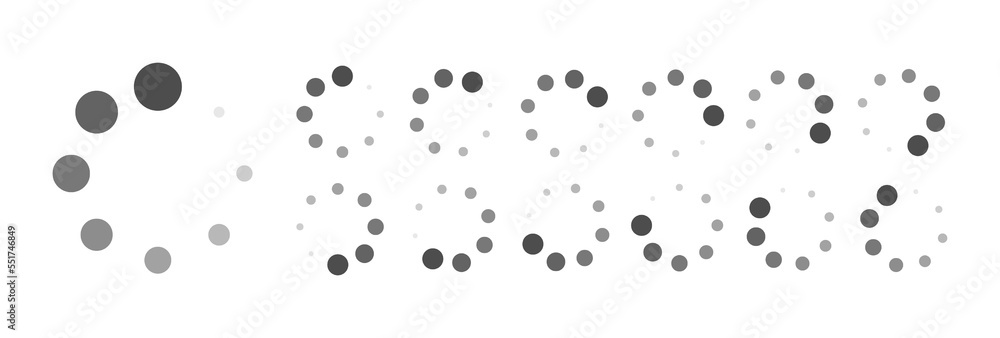 Fototapete circular loading buffering icons vector video ready for animation gif all keyframes frames bufring c