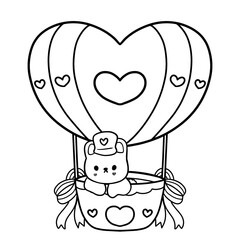 valentine's day cute cartoon sweet little rabbit