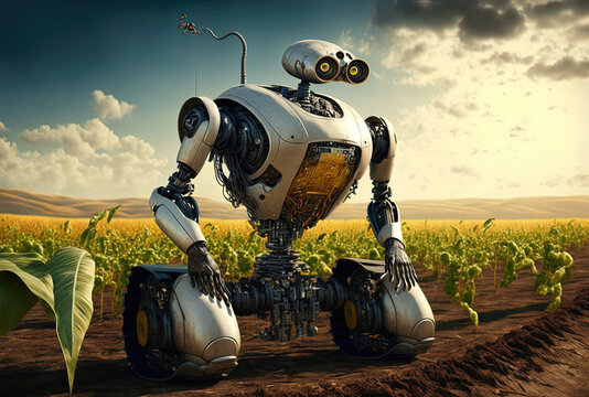 Robotic farmers that are intelligent Agriculture technology; agricultural automation; robot farmers. Generative AI