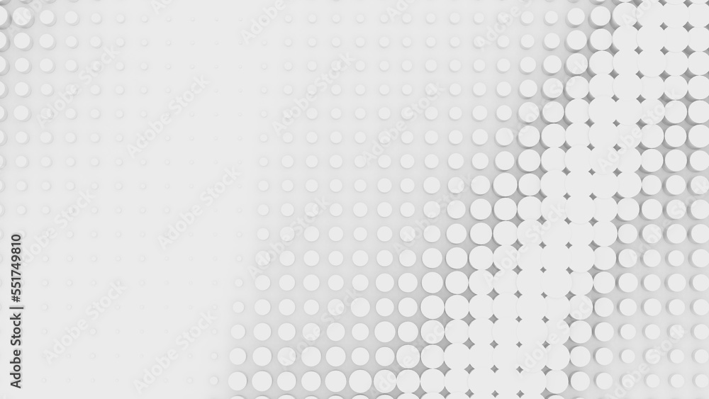 Poster 3d cubic blocks rectangle with perspective render illustration