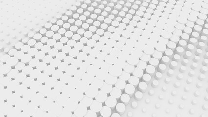 3d cubic blocks rectangle with perspective render illustration
