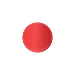 Red button isolated on a white background. 3D red pin,red badge,red botton, botton link, digital marketing web.