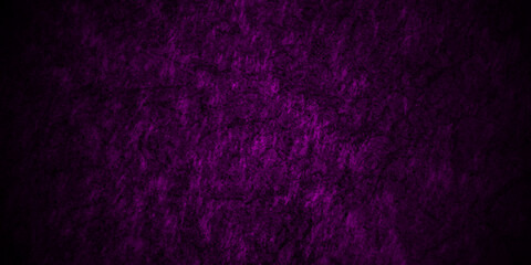 Dark black and purple stone grunge concrete cement blackboard chalkboard wall floor texture. Black and purple anthracite dark grunge old texture panorama backdrop background.