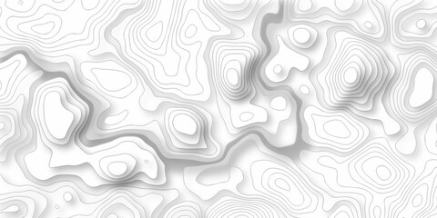 Topographic map. Geographic mountain relief. Abstract lines background. Contour maps. Vector illustration, Topo contour map on white background, Topographic contour lines vector map seamless pattern.
